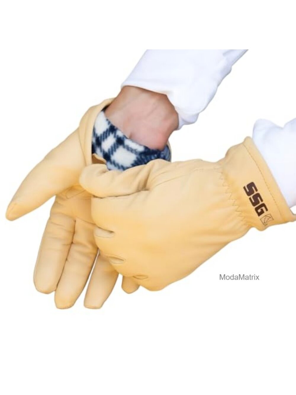 Japanese Leather Fleece Lined Cold Weather Rancher Gloves